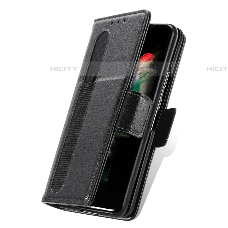 Handytasche Stand Schutzhülle Flip Leder Hülle S01D für Samsung Galaxy Z Fold4 5G