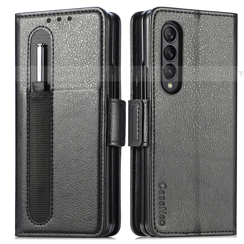 Handytasche Stand Schutzhülle Flip Leder Hülle S01D für Samsung Galaxy Z Fold4 5G