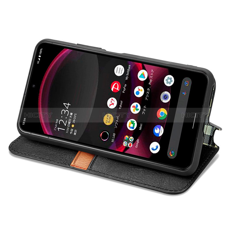 Handytasche Stand Schutzhülle Flip Leder Hülle S01D für Sharp Aquos R8 Pro