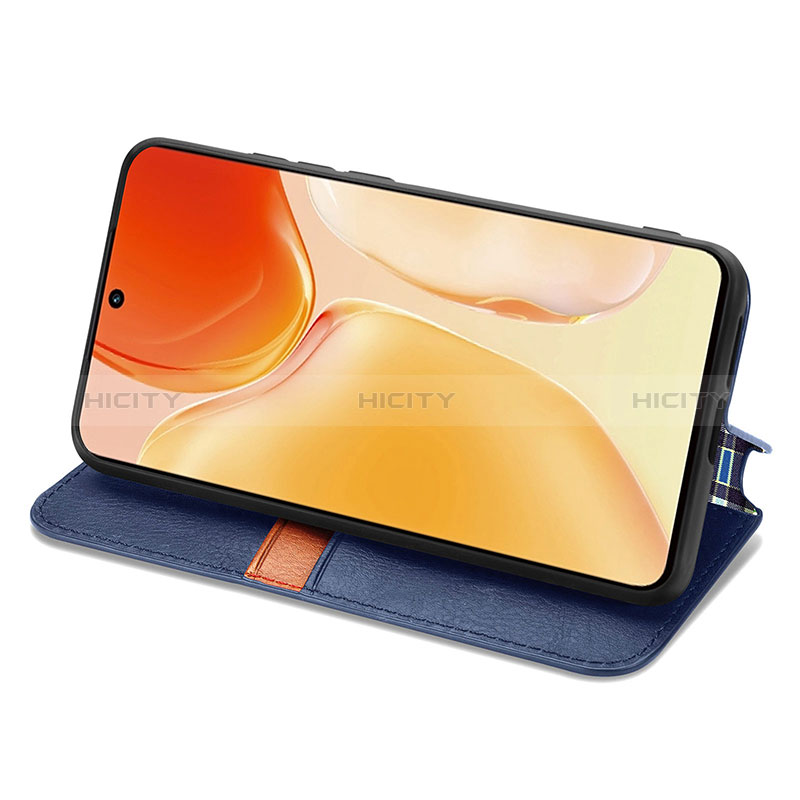 Handytasche Stand Schutzhülle Flip Leder Hülle S01D für Vivo X70 5G