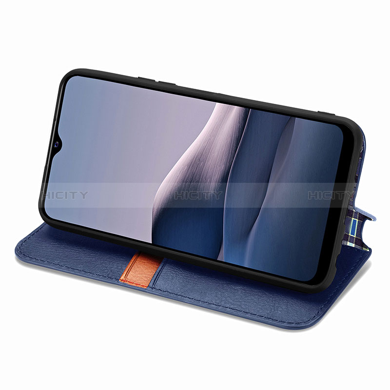 Handytasche Stand Schutzhülle Flip Leder Hülle S01D für Vivo Y12s (2021)