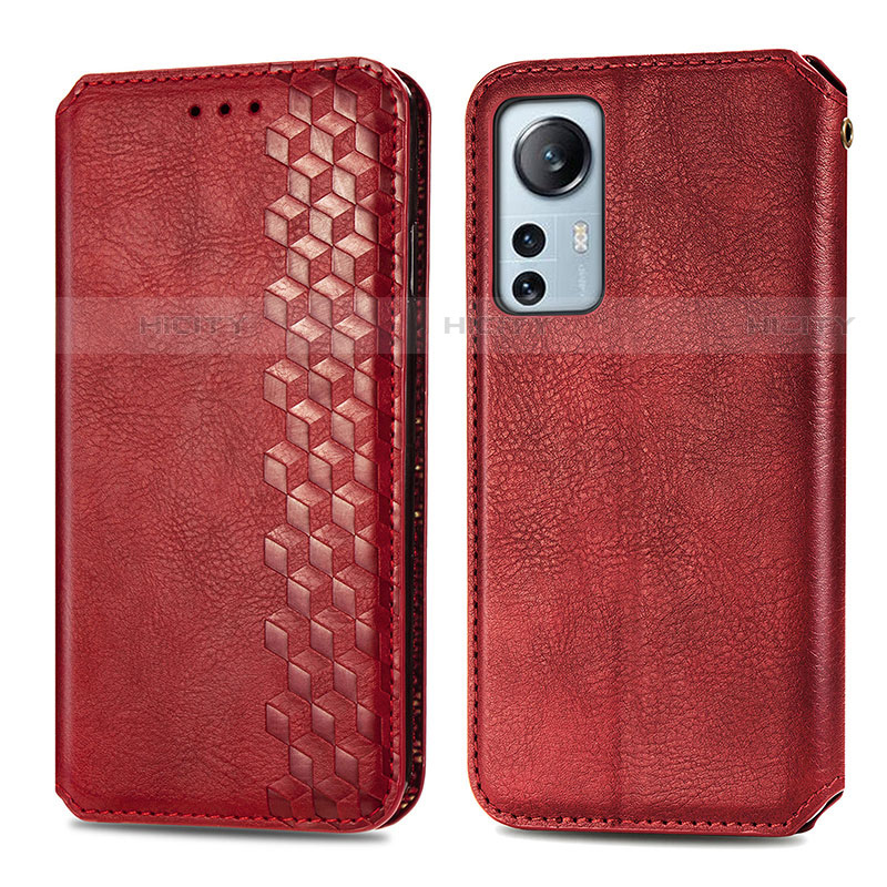 Handytasche Stand Schutzhülle Flip Leder Hülle S01D für Xiaomi Mi 12S 5G Rot