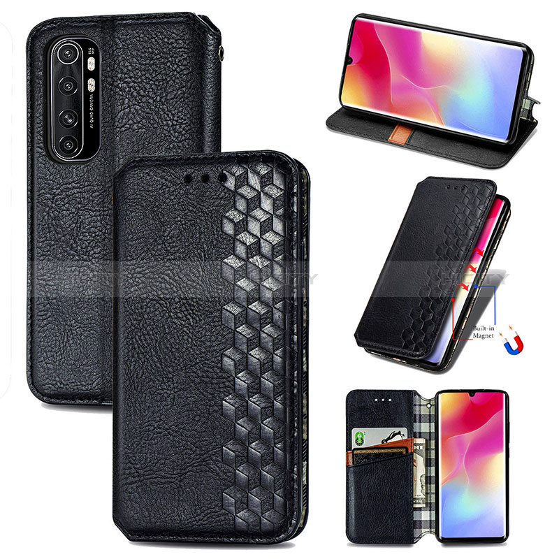 Handytasche Stand Schutzhülle Flip Leder Hülle S01D für Xiaomi Mi Note 10 Lite