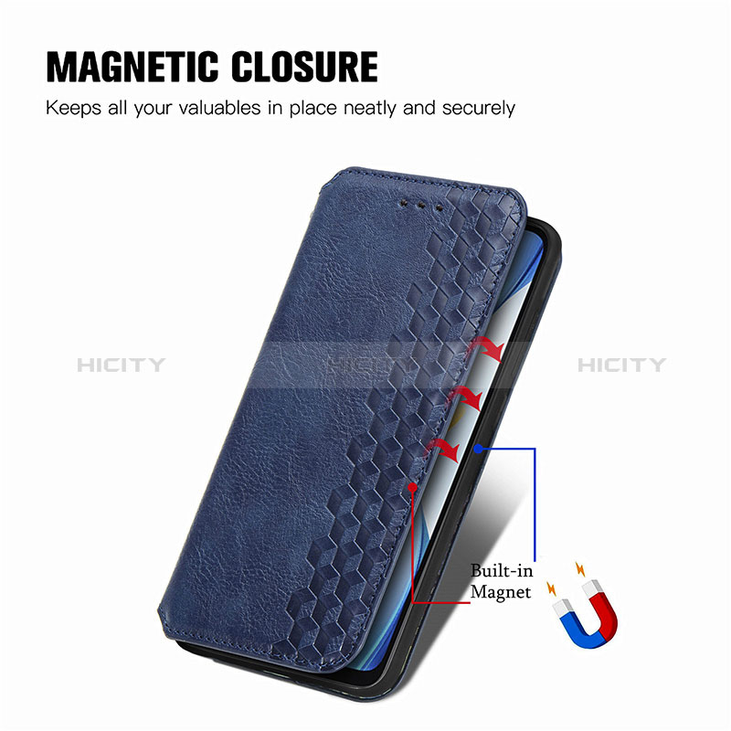 Handytasche Stand Schutzhülle Flip Leder Hülle S01D für Xiaomi Poco C40