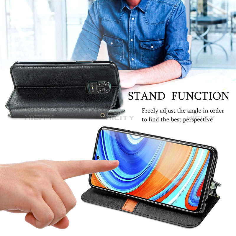 Handytasche Stand Schutzhülle Flip Leder Hülle S01D für Xiaomi Poco M2 Pro