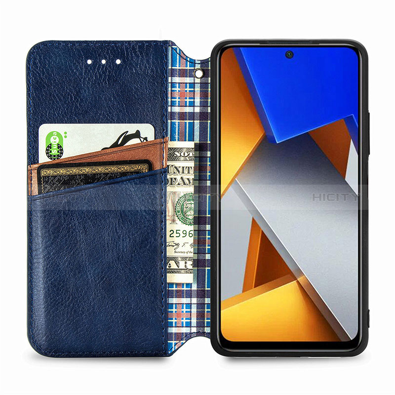 Handytasche Stand Schutzhülle Flip Leder Hülle S01D für Xiaomi Poco M4 Pro 4G