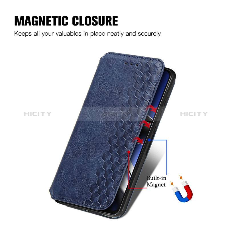 Handytasche Stand Schutzhülle Flip Leder Hülle S01D für Xiaomi Poco X4 Pro 5G groß