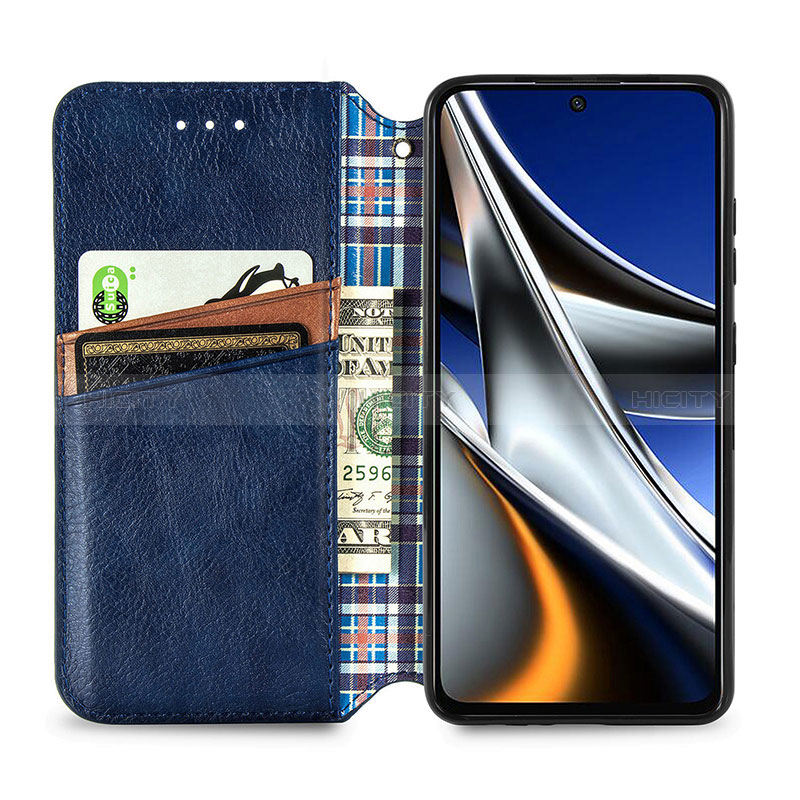 Handytasche Stand Schutzhülle Flip Leder Hülle S01D für Xiaomi Poco X4 Pro 5G groß