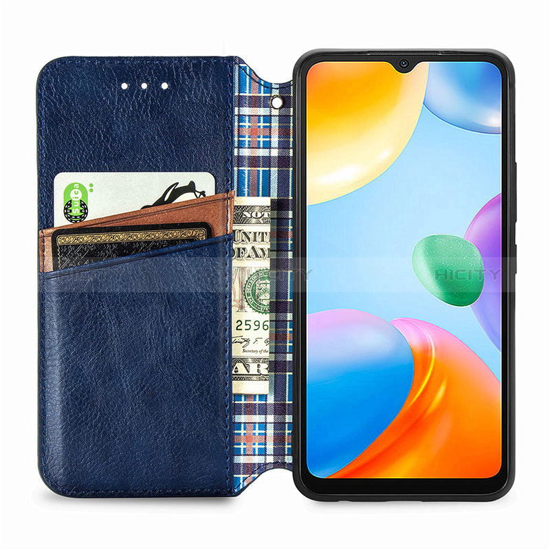 Handytasche Stand Schutzhülle Flip Leder Hülle S01D für Xiaomi Redmi 10 Power groß