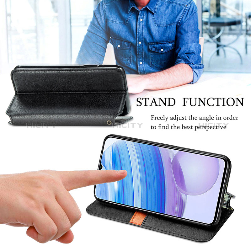 Handytasche Stand Schutzhülle Flip Leder Hülle S01D für Xiaomi Redmi 10X 5G