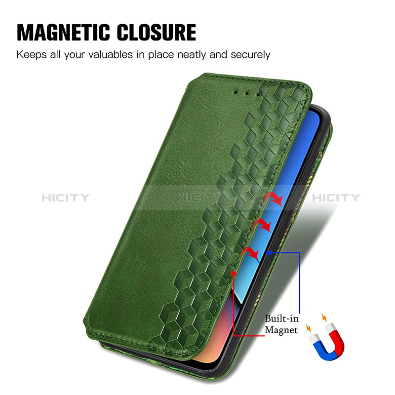 Handytasche Stand Schutzhülle Flip Leder Hülle S01D für Xiaomi Redmi 12 4G groß