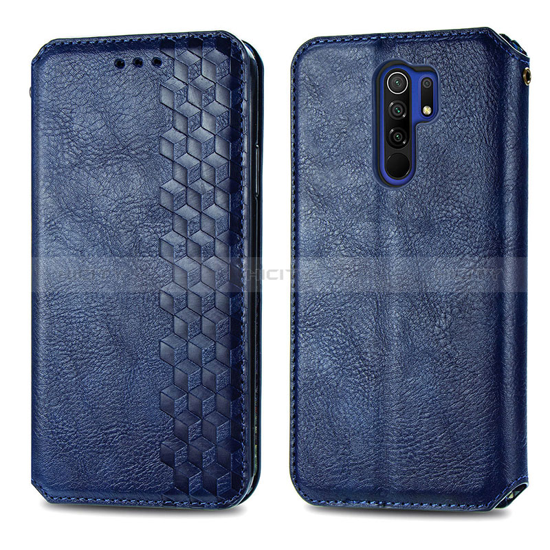 Handytasche Stand Schutzhülle Flip Leder Hülle S01D für Xiaomi Redmi 9 groß