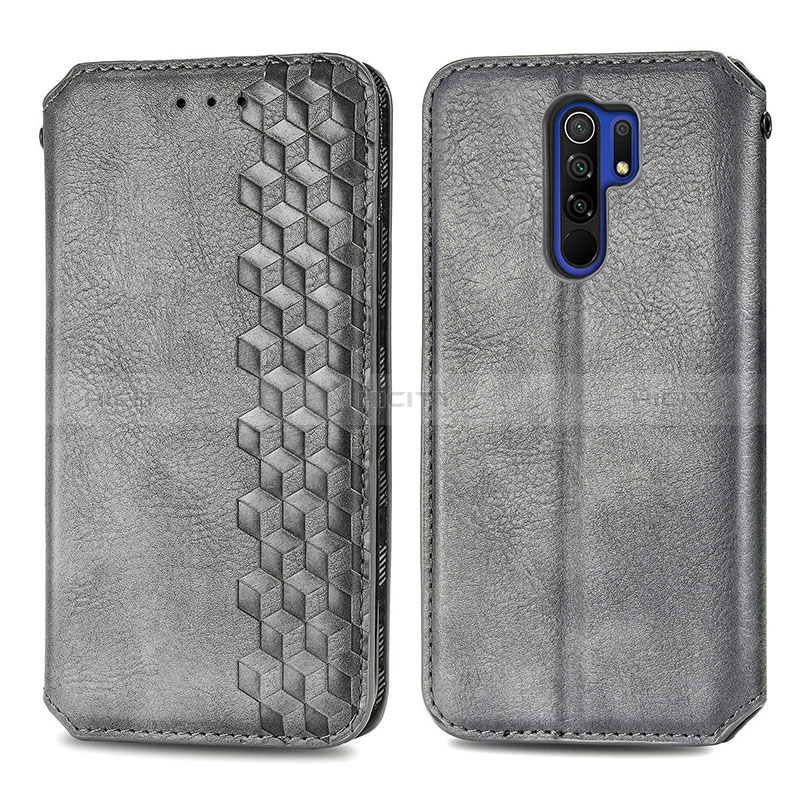 Handytasche Stand Schutzhülle Flip Leder Hülle S01D für Xiaomi Redmi 9 groß