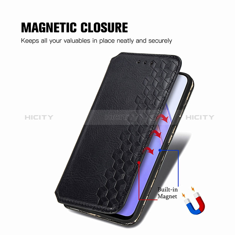 Handytasche Stand Schutzhülle Flip Leder Hülle S01D für Xiaomi Redmi 9 Power groß