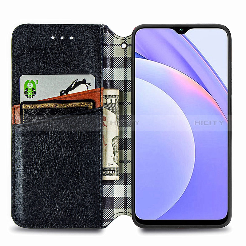 Handytasche Stand Schutzhülle Flip Leder Hülle S01D für Xiaomi Redmi 9 Power groß