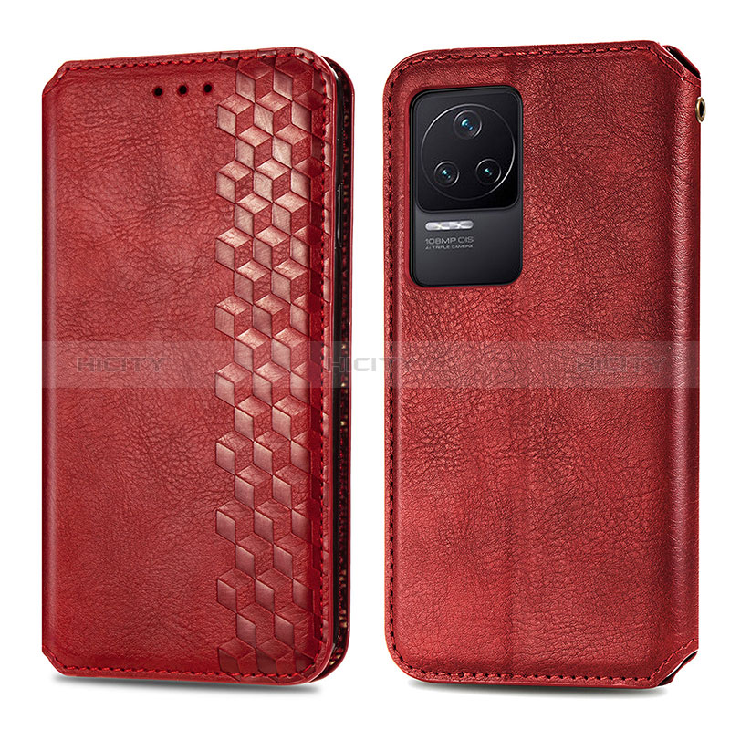 Handytasche Stand Schutzhülle Flip Leder Hülle S01D für Xiaomi Redmi K50 5G Rot