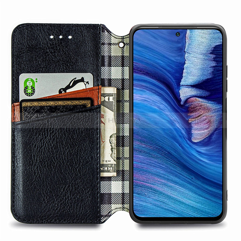 Handytasche Stand Schutzhülle Flip Leder Hülle S01D für Xiaomi Redmi Note 10 5G groß