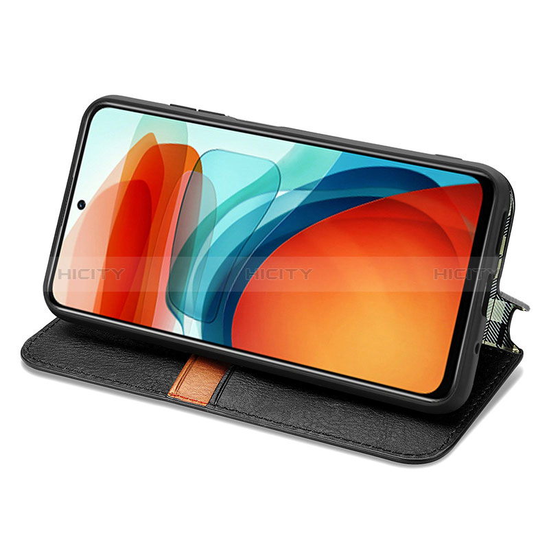 Handytasche Stand Schutzhülle Flip Leder Hülle S01D für Xiaomi Redmi Note 10 Pro 5G groß