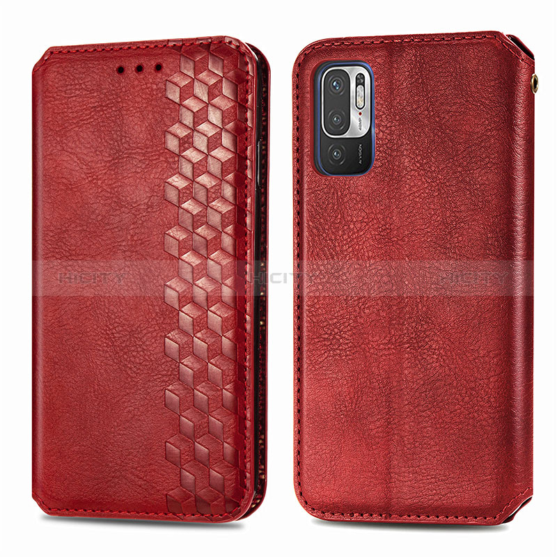 Handytasche Stand Schutzhülle Flip Leder Hülle S01D für Xiaomi Redmi Note 11 SE 5G Rot Plus