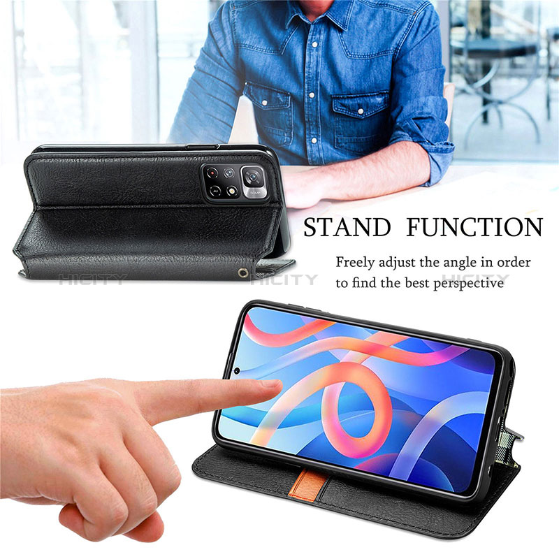 Handytasche Stand Schutzhülle Flip Leder Hülle S01D für Xiaomi Redmi Note 11S 5G