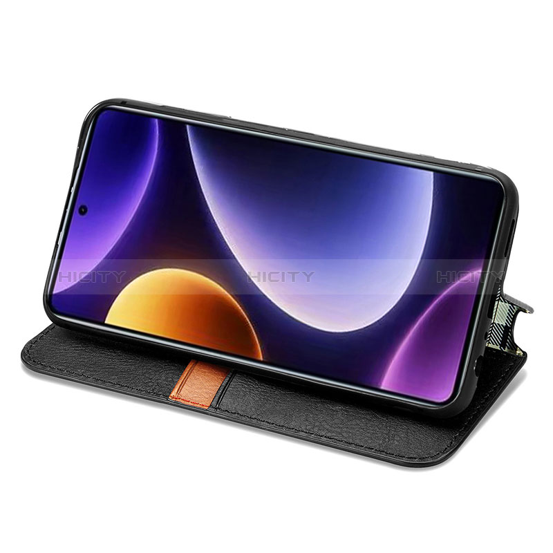 Handytasche Stand Schutzhülle Flip Leder Hülle S01D für Xiaomi Redmi Note 12 Turbo 5G groß