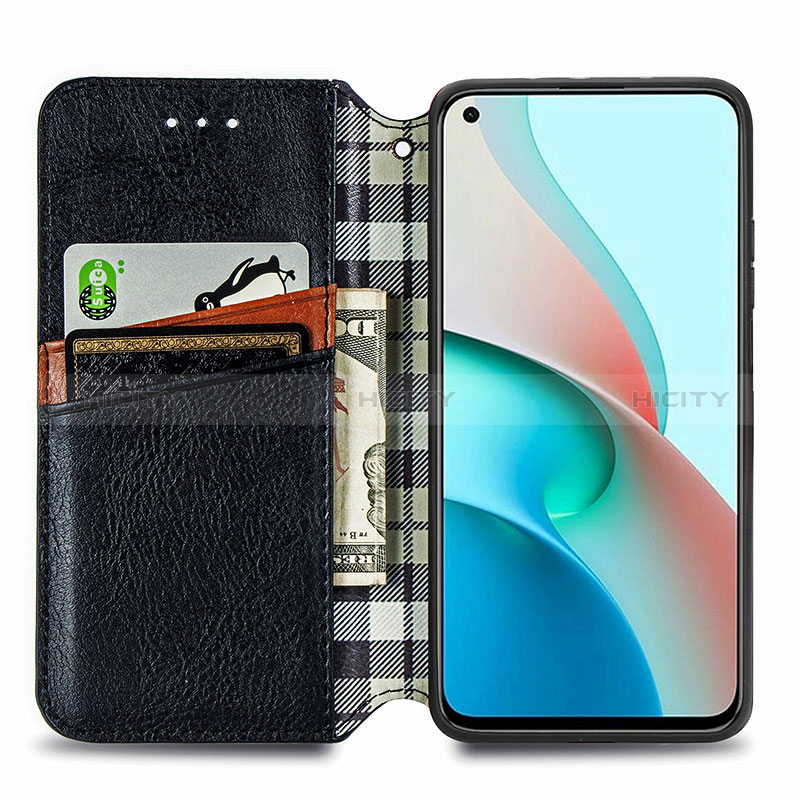 Handytasche Stand Schutzhülle Flip Leder Hülle S01D für Xiaomi Redmi Note 9 5G groß