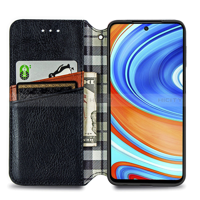 Handytasche Stand Schutzhülle Flip Leder Hülle S01D für Xiaomi Redmi Note 9 Pro