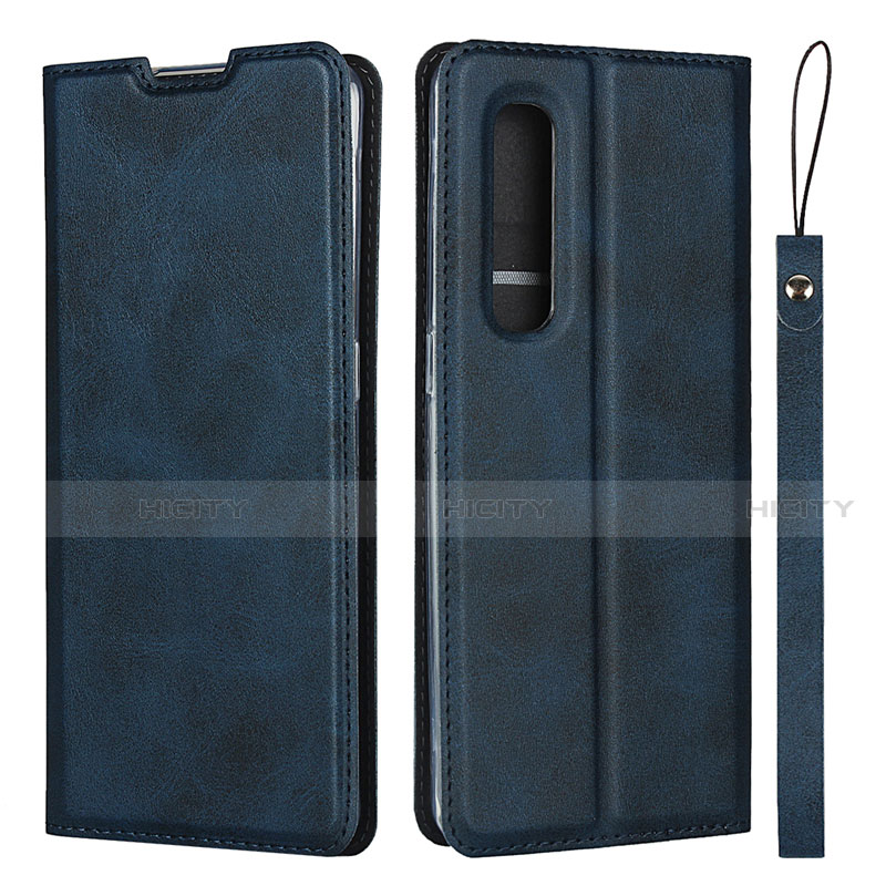 Handytasche Stand Schutzhülle Flip Leder Hülle S02 für Oppo Find X2 Pro Blau