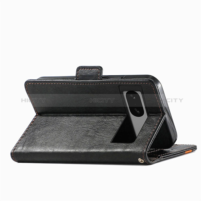 Handytasche Stand Schutzhülle Flip Leder Hülle S02D für Google Pixel 7 5G groß