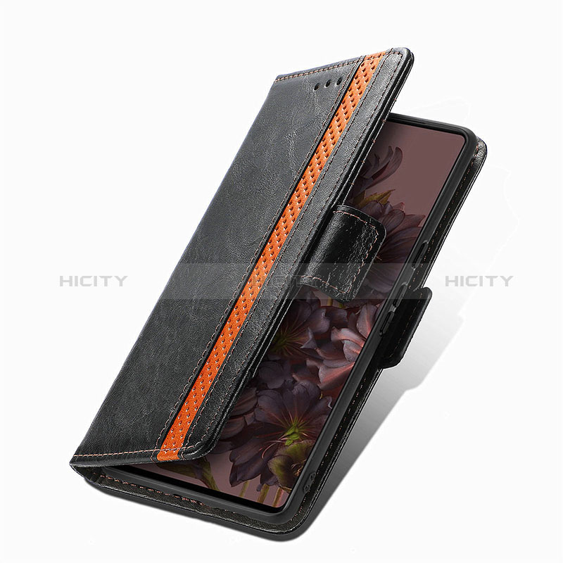 Handytasche Stand Schutzhülle Flip Leder Hülle S02D für Google Pixel 7 5G groß