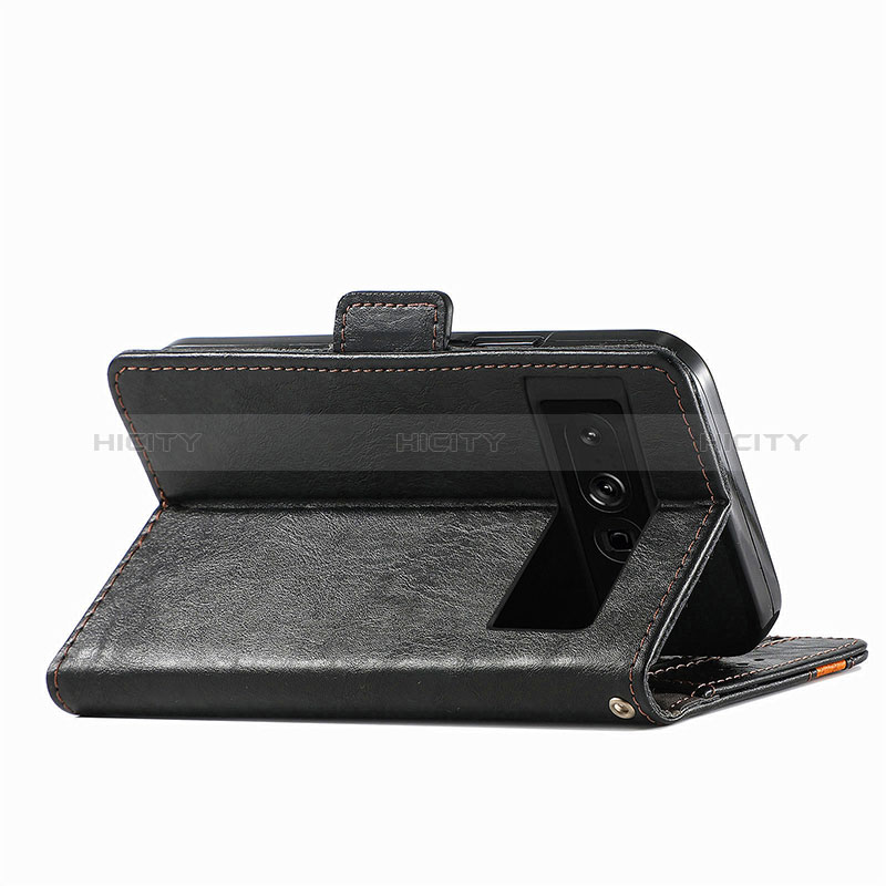 Handytasche Stand Schutzhülle Flip Leder Hülle S02D für Google Pixel 7 Pro 5G groß