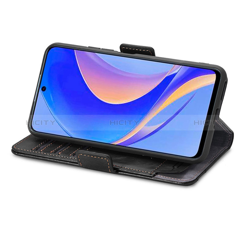 Handytasche Stand Schutzhülle Flip Leder Hülle S02D für Huawei Enjoy 50 Pro groß