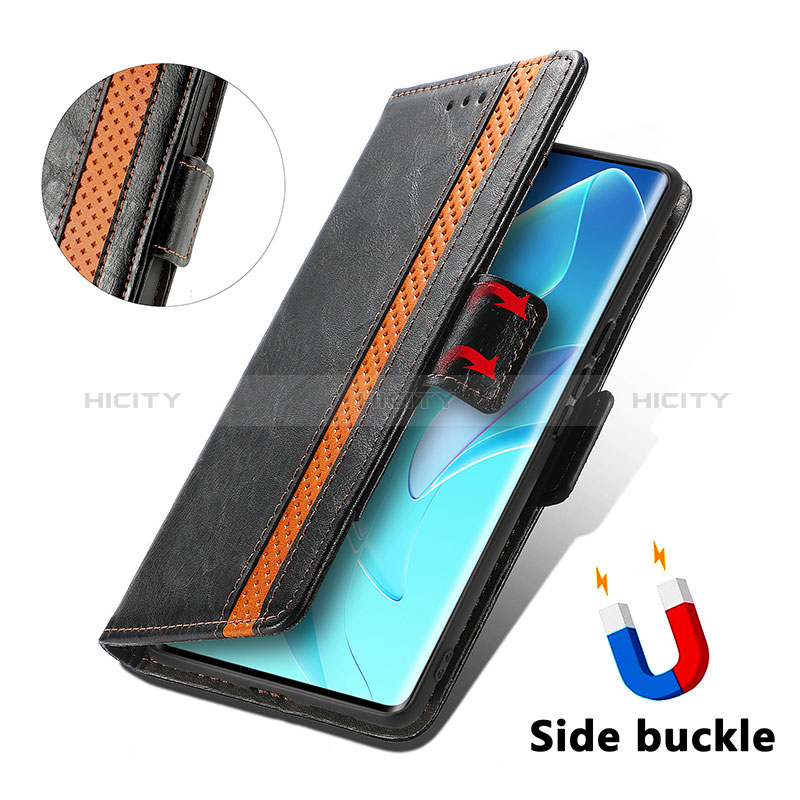 Handytasche Stand Schutzhülle Flip Leder Hülle S02D für Huawei Honor 60 Pro 5G groß