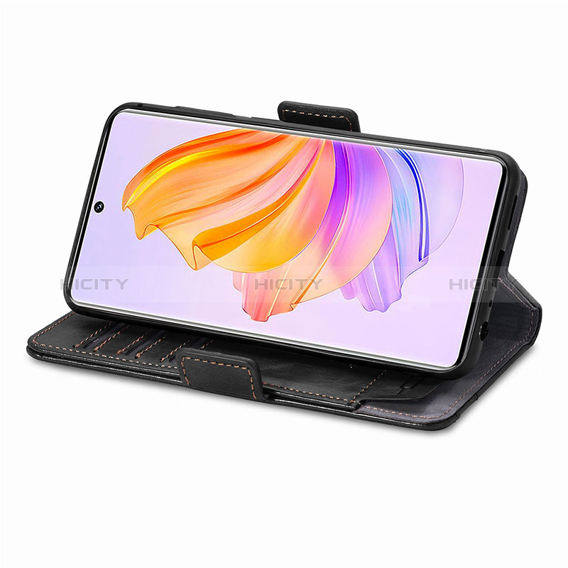 Handytasche Stand Schutzhülle Flip Leder Hülle S02D für Huawei Honor 80 SE 5G groß