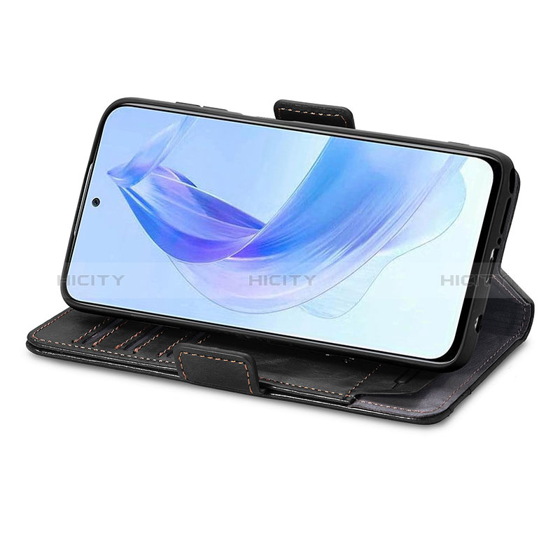 Handytasche Stand Schutzhülle Flip Leder Hülle S02D für Huawei Honor 90 Lite 5G groß