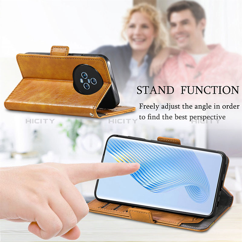 Handytasche Stand Schutzhülle Flip Leder Hülle S02D für Huawei Honor Magic5 5G groß