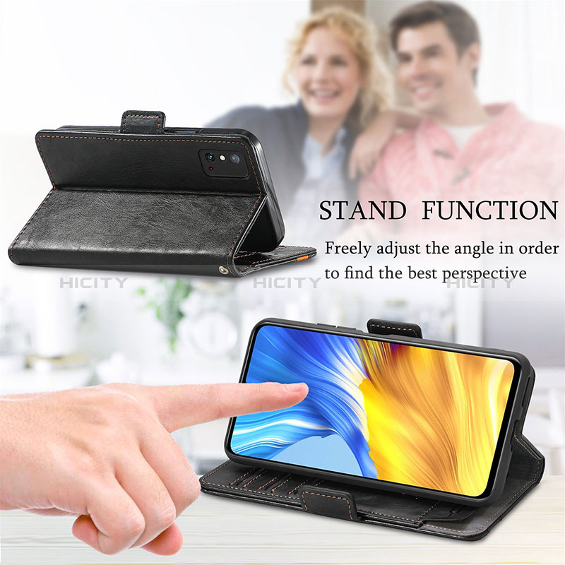 Handytasche Stand Schutzhülle Flip Leder Hülle S02D für Huawei Honor X10 Max 5G