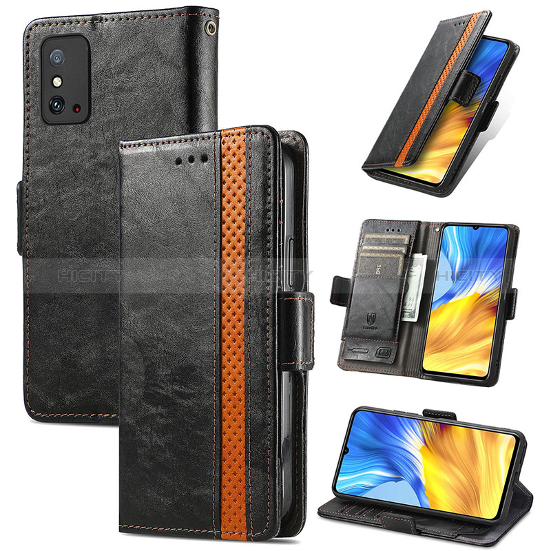 Handytasche Stand Schutzhülle Flip Leder Hülle S02D für Huawei Honor X10 Max 5G groß