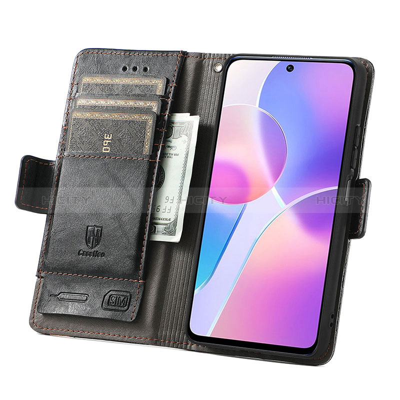 Handytasche Stand Schutzhülle Flip Leder Hülle S02D für Huawei Honor X30i