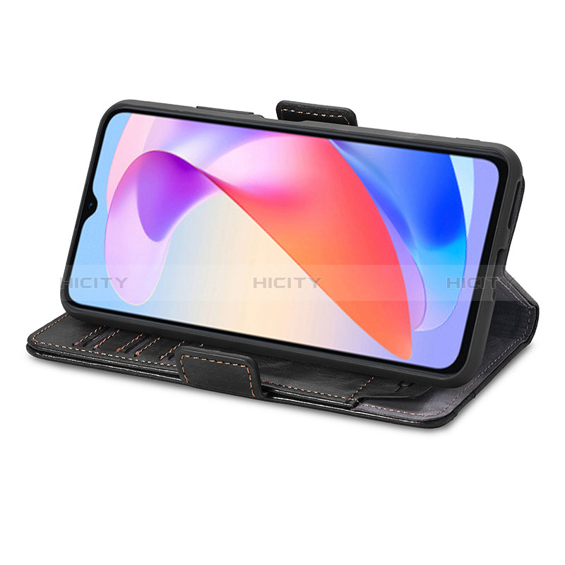 Handytasche Stand Schutzhülle Flip Leder Hülle S02D für Huawei Honor X6a groß