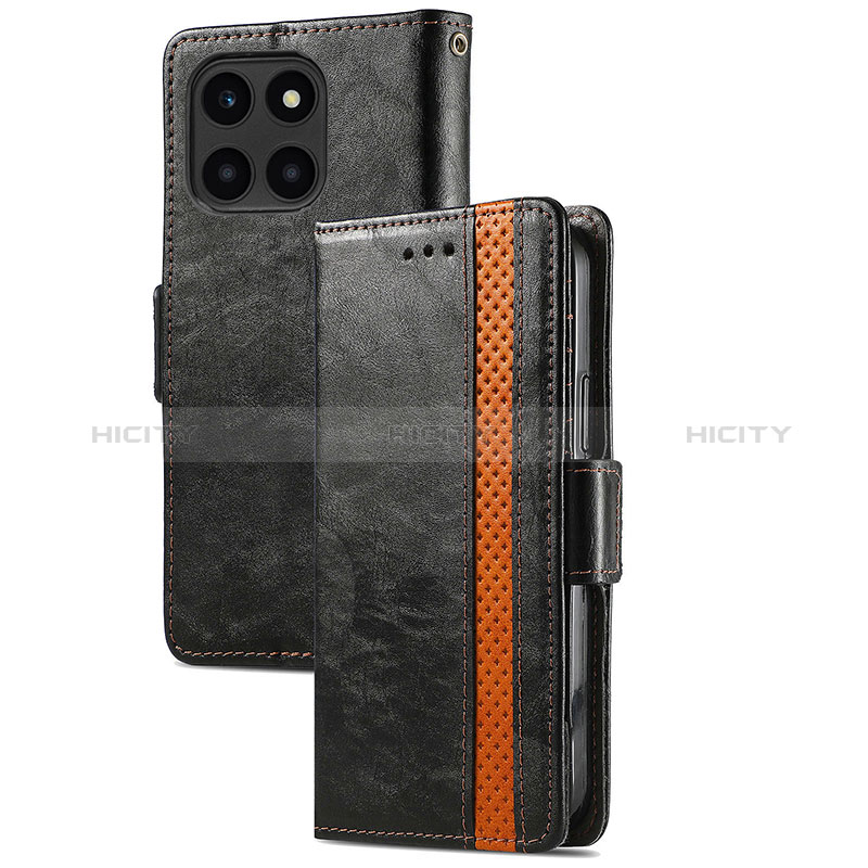 Handytasche Stand Schutzhülle Flip Leder Hülle S02D für Huawei Honor X6a