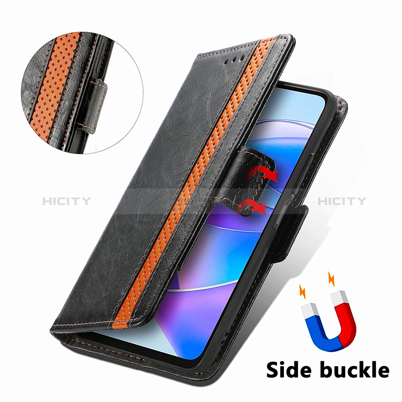 Handytasche Stand Schutzhülle Flip Leder Hülle S02D für Huawei Honor X7a groß