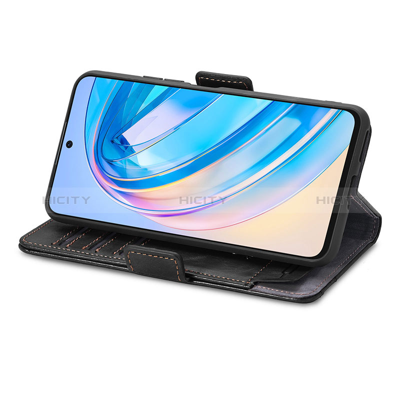 Handytasche Stand Schutzhülle Flip Leder Hülle S02D für Huawei Honor X8a 4G