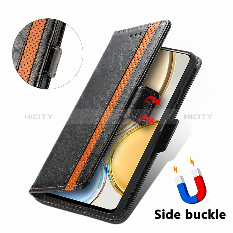 Handytasche Stand Schutzhülle Flip Leder Hülle S02D für Huawei Honor X9 5G