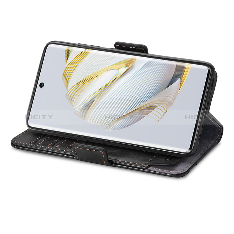 Handytasche Stand Schutzhülle Flip Leder Hülle S02D für Huawei Nova 10 groß