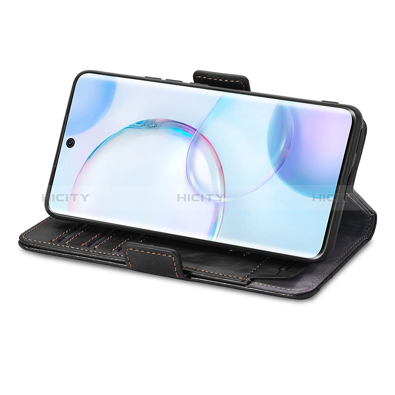 Handytasche Stand Schutzhülle Flip Leder Hülle S02D für Huawei Nova 9 groß