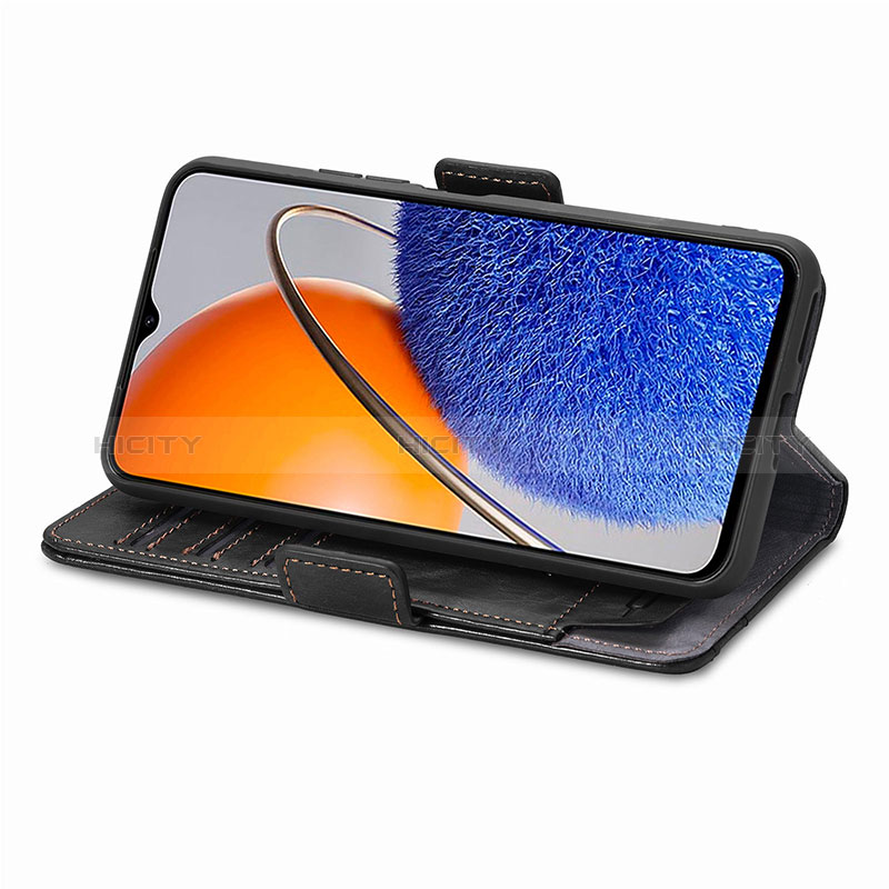 Handytasche Stand Schutzhülle Flip Leder Hülle S02D für Huawei Nova Y61 groß