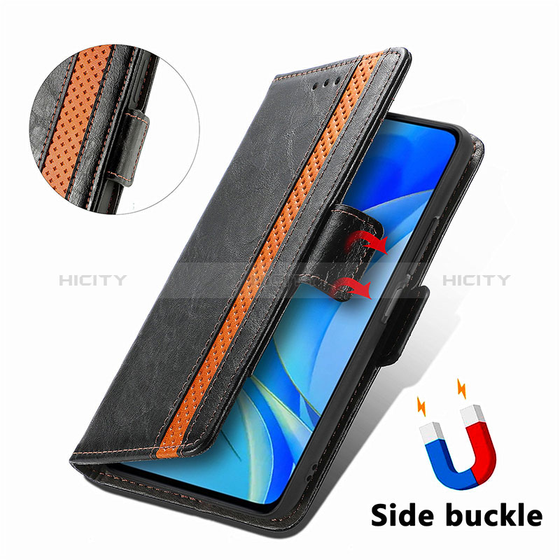 Handytasche Stand Schutzhülle Flip Leder Hülle S02D für Huawei Nova Y70 groß