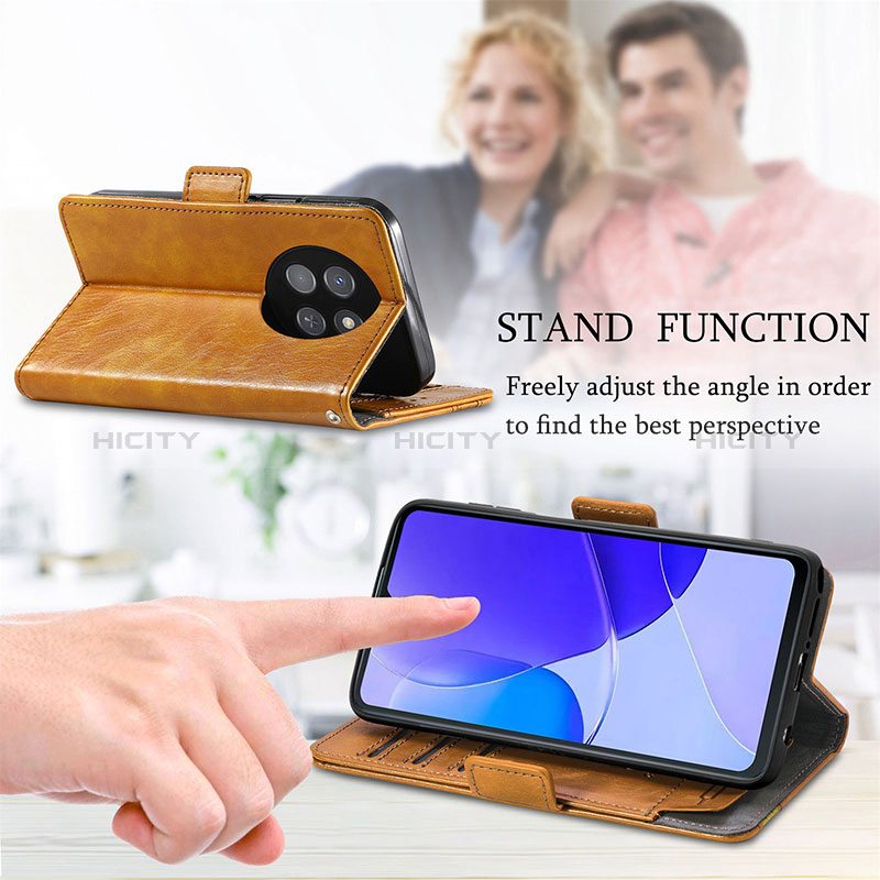 Handytasche Stand Schutzhülle Flip Leder Hülle S02D für Huawei Nova Y91