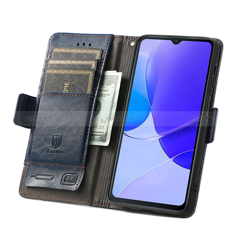 Handytasche Stand Schutzhülle Flip Leder Hülle S02D für Huawei Nova Y91